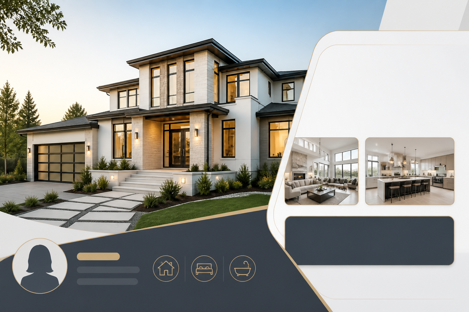 AI generated real estate flyer guide visual