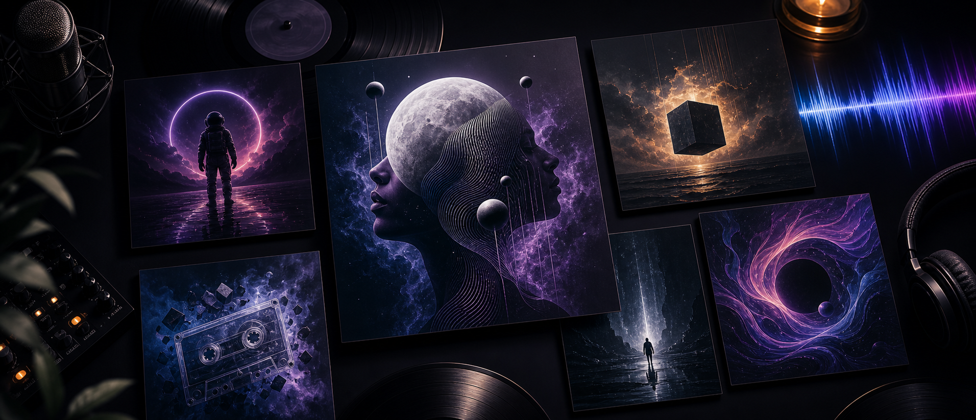 Album cover and music artwork example
