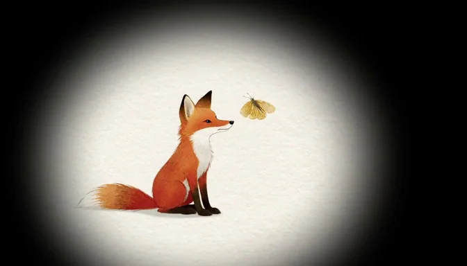 Plantilla Watercolor Fox Trail