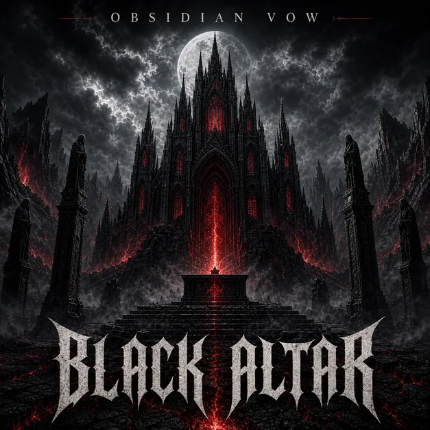 Dark high-contrast album cover example