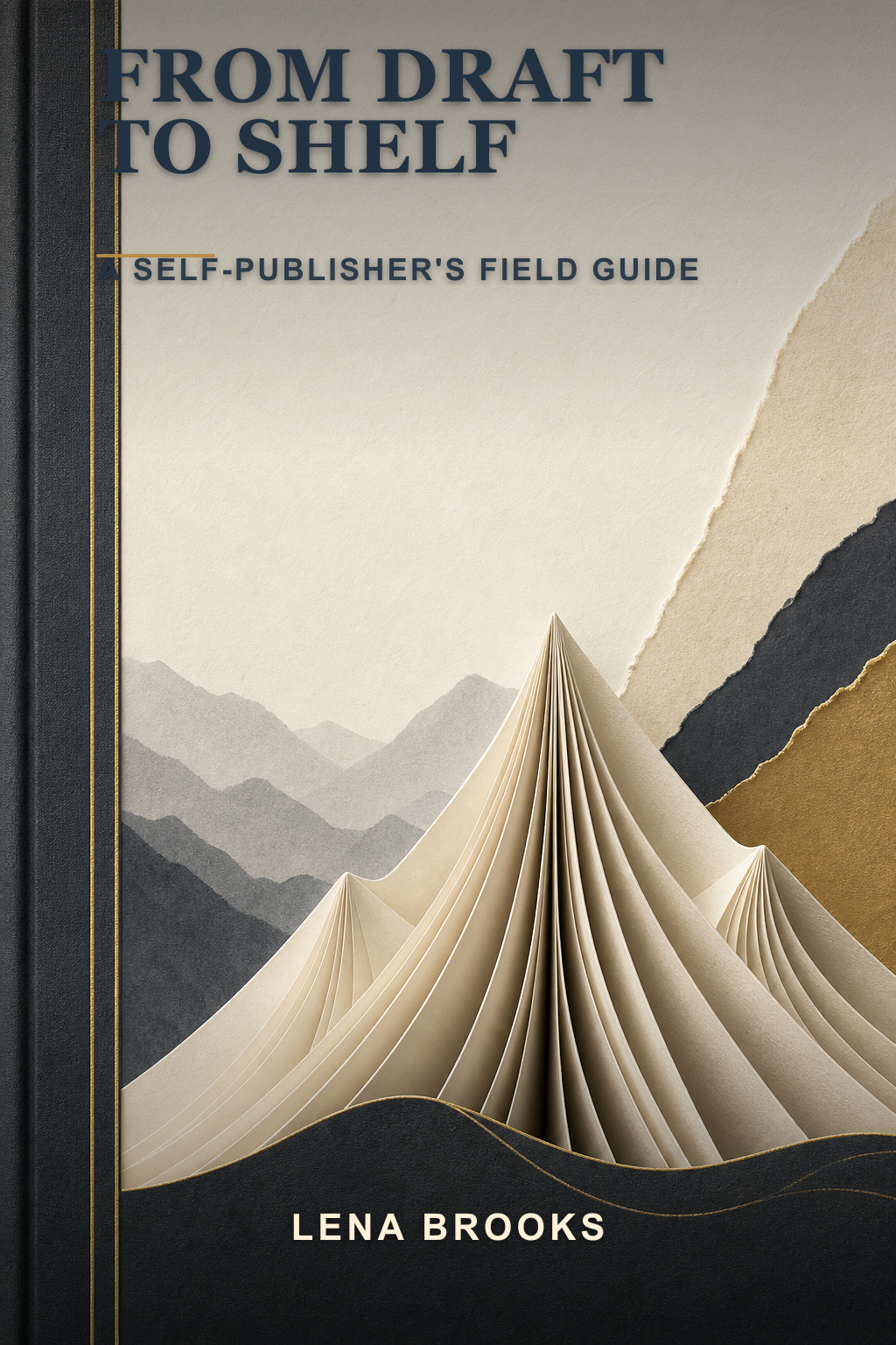 KDP paperback book cover template example