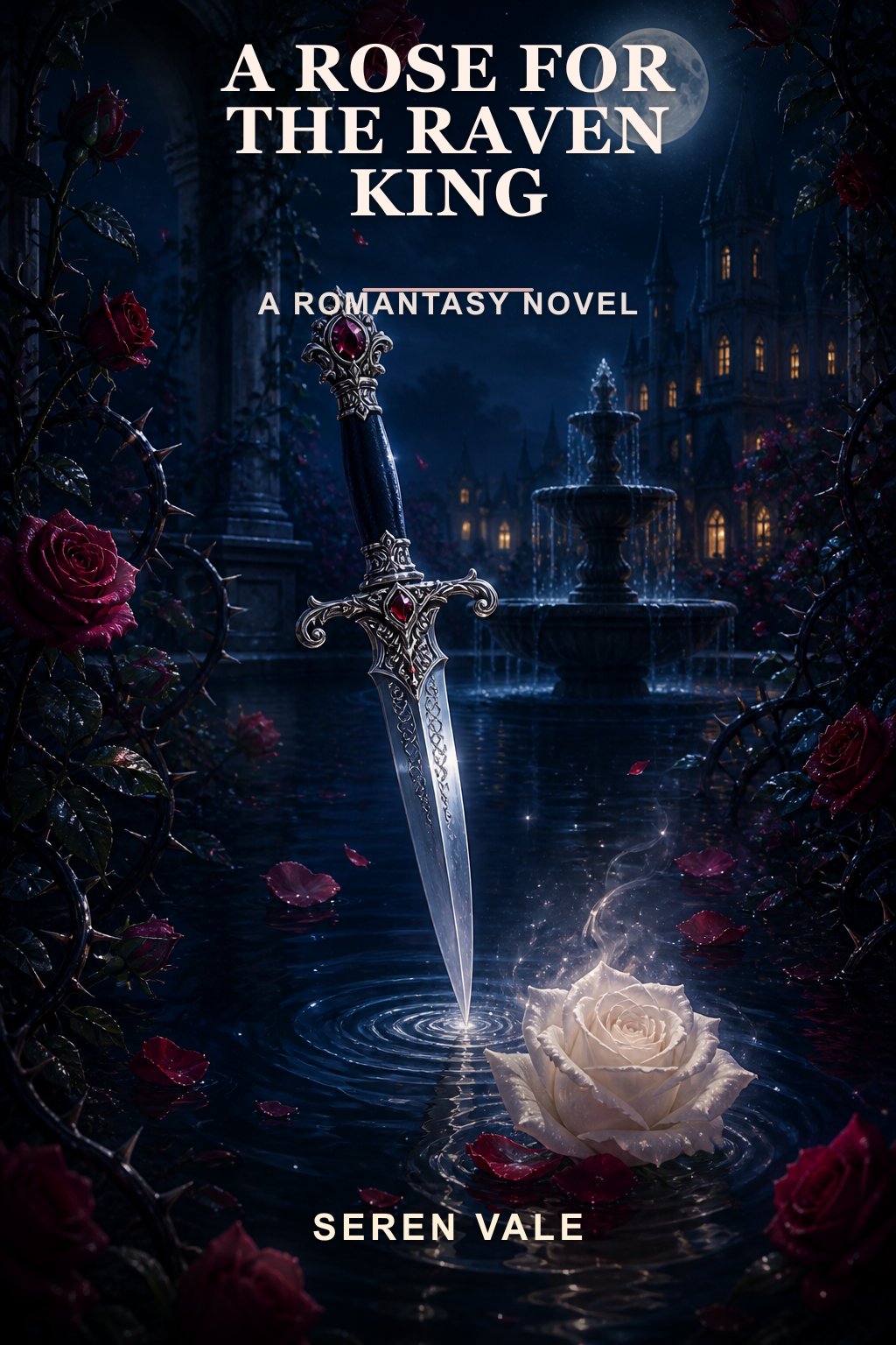 Romantasy book cover template example