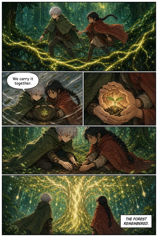 Forest Promise Color Manga template