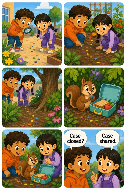 Lost Lunchbox Kids Comic template