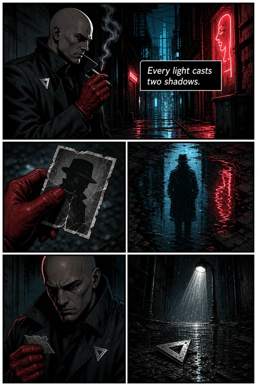 Neon Detective Noir template