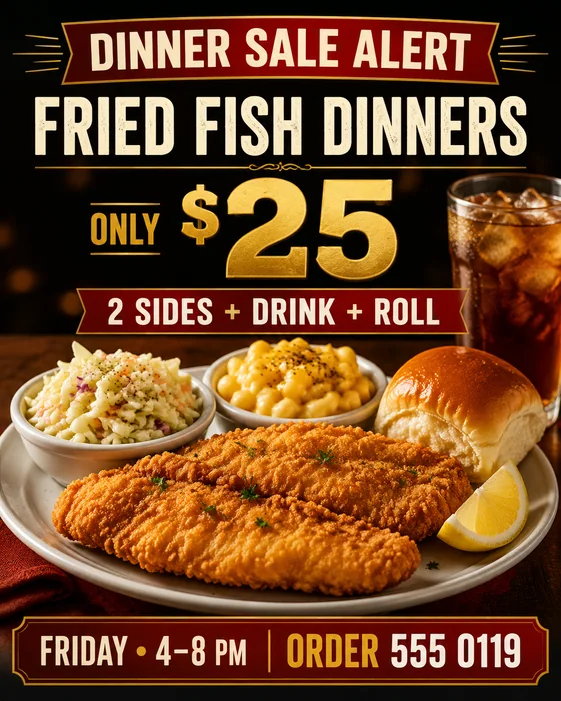 Dinner Sale template
