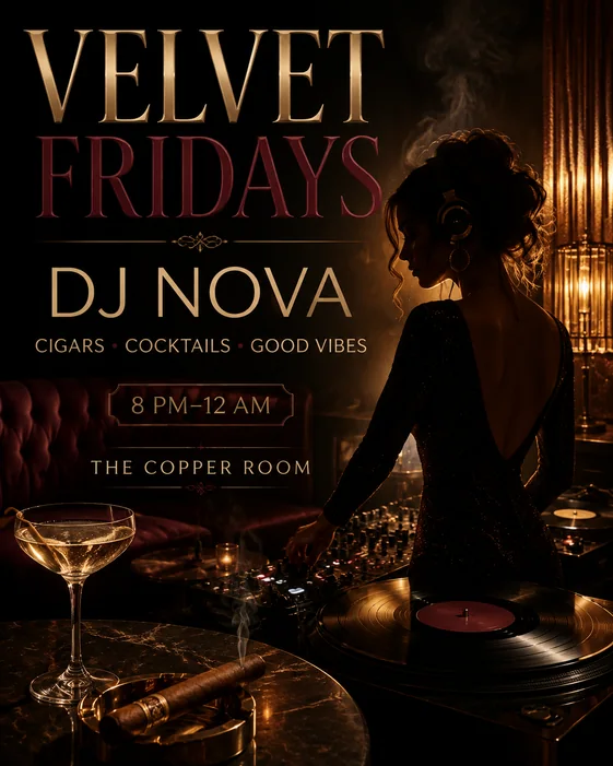 DJ Lounge Night template