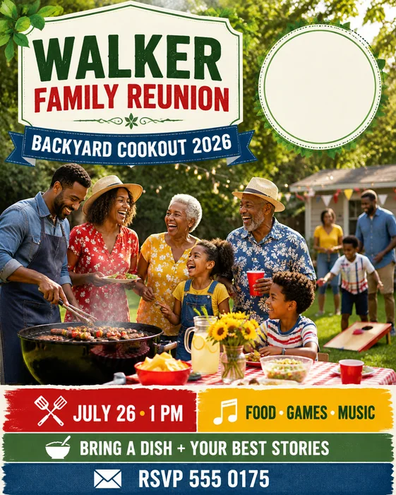 Family Reunion Cookout template