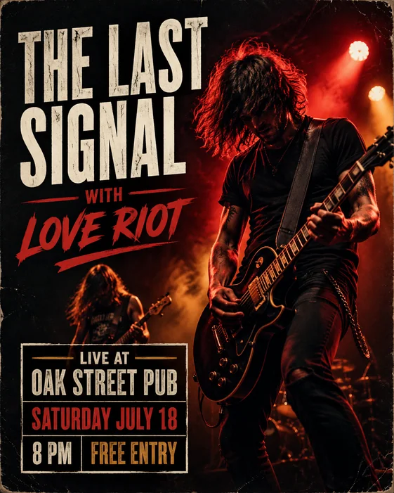 Live Band Pub Show template