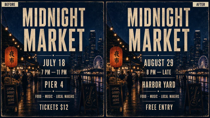 Change a Poster Date