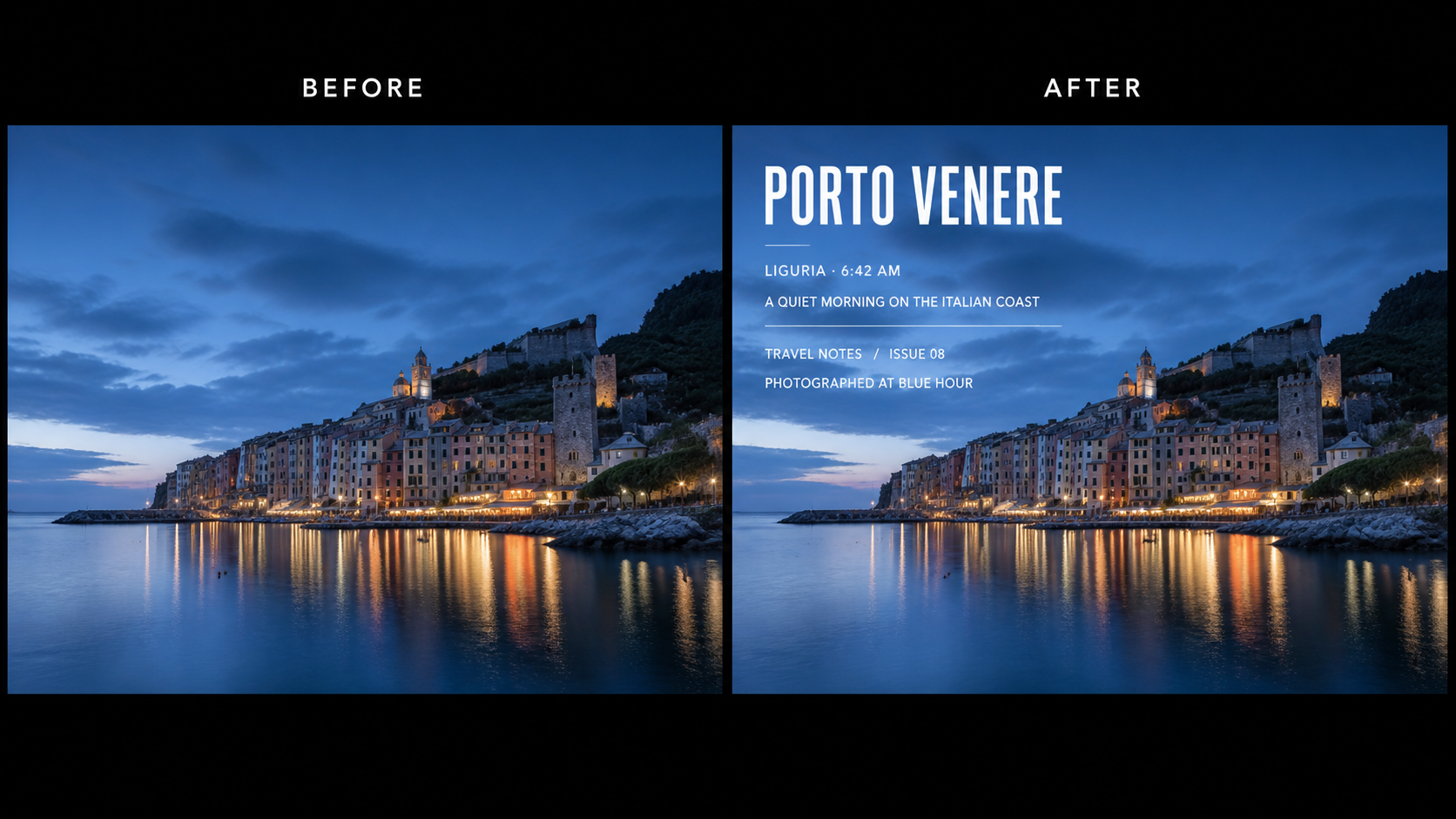 Add a Travel Photo Caption template