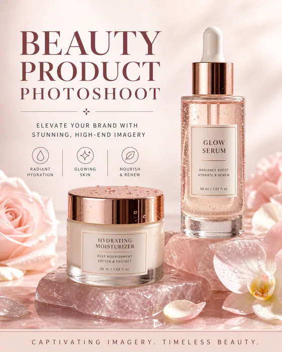 Beauty Product Photoshoot template