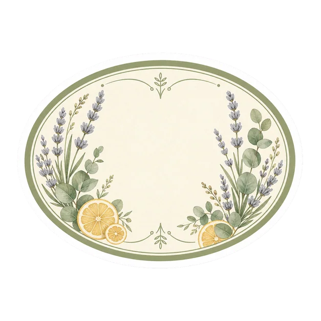 Botanical Product Sticker template