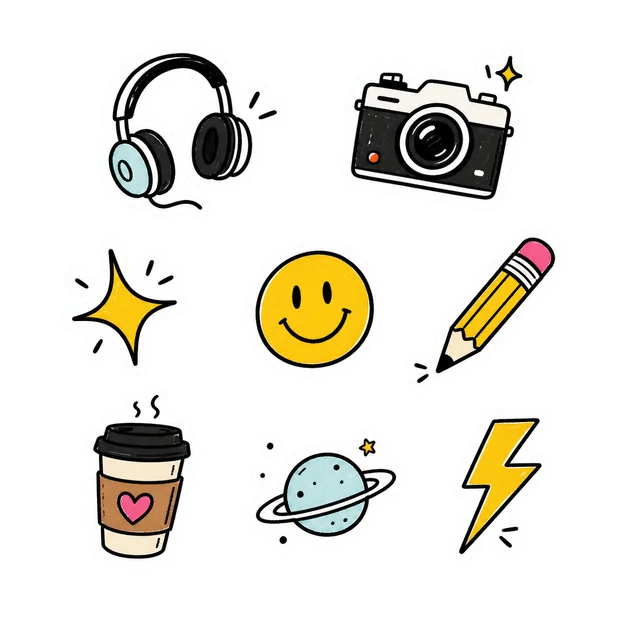 Doodle Laptop Pack template