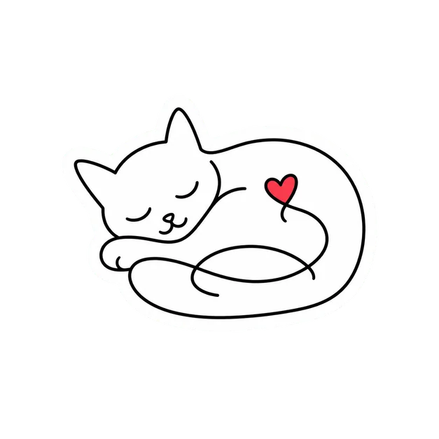 Minimal Line Sticker template