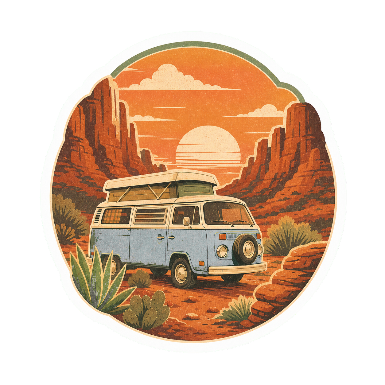 Vintage Travel Sticker