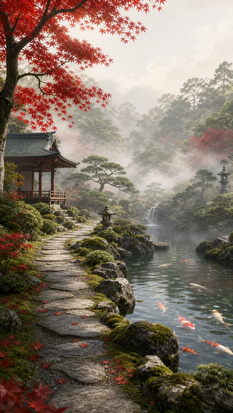 Japanese Garden Wallpaper template