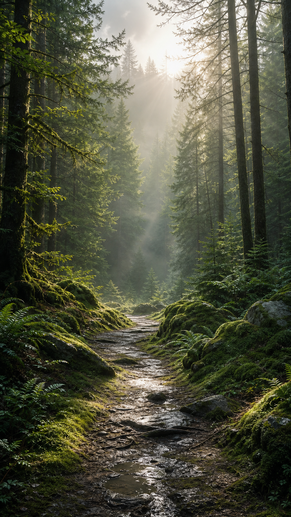 Misty Forest Wallpaper