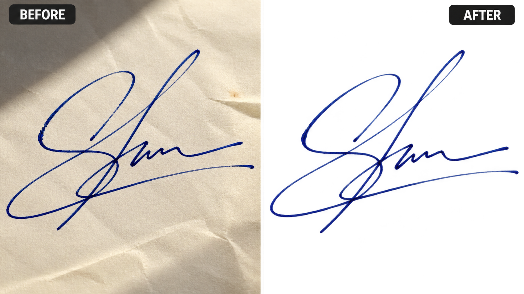 Signature Cutout template