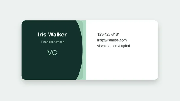 Financial Advisor Business Card