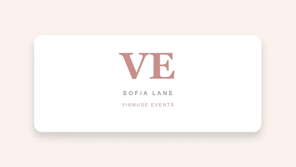 Wedding Planner Business Card