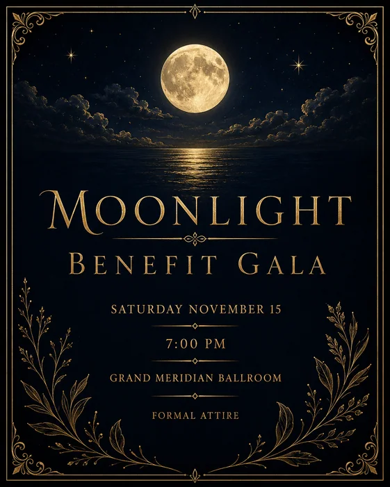 Luxury Gala Invitation template