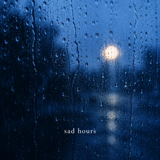 Sad Hours: AI Playlist Cover Maker example