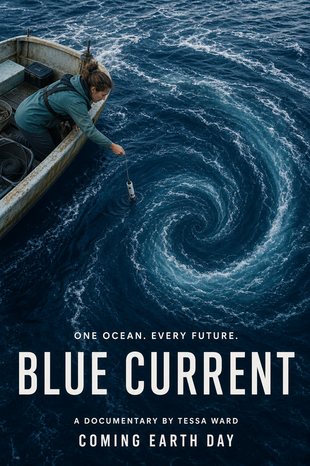 Blue Current movie poster template