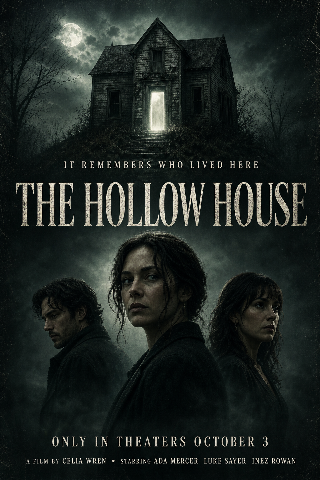 The Hollow House movie poster template