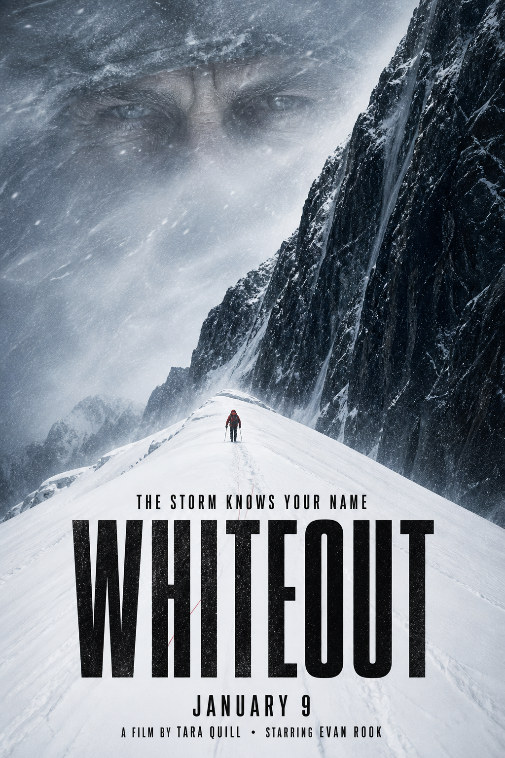 Whiteout movie poster template