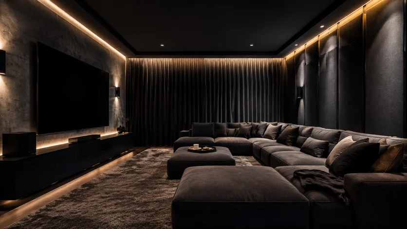 Dark Media Room template