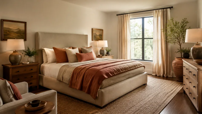 Earth Tone Bedroom template