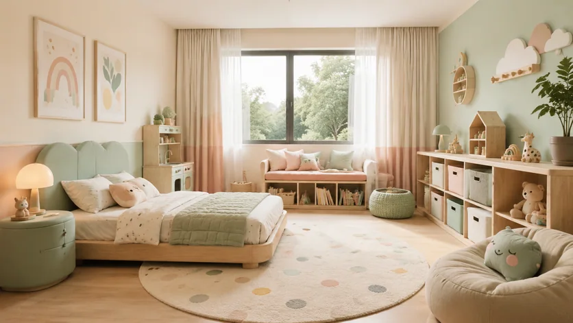 Pastel Kids Room template