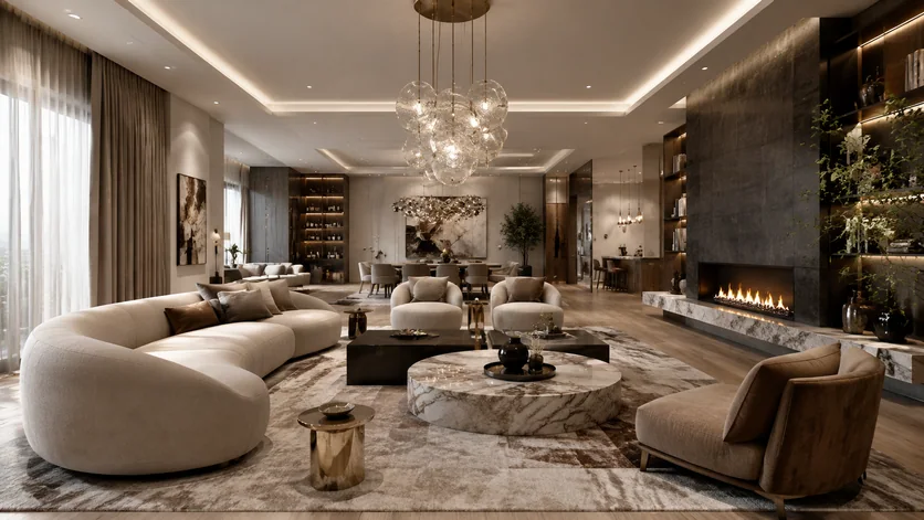 Luxury Open Plan Living template