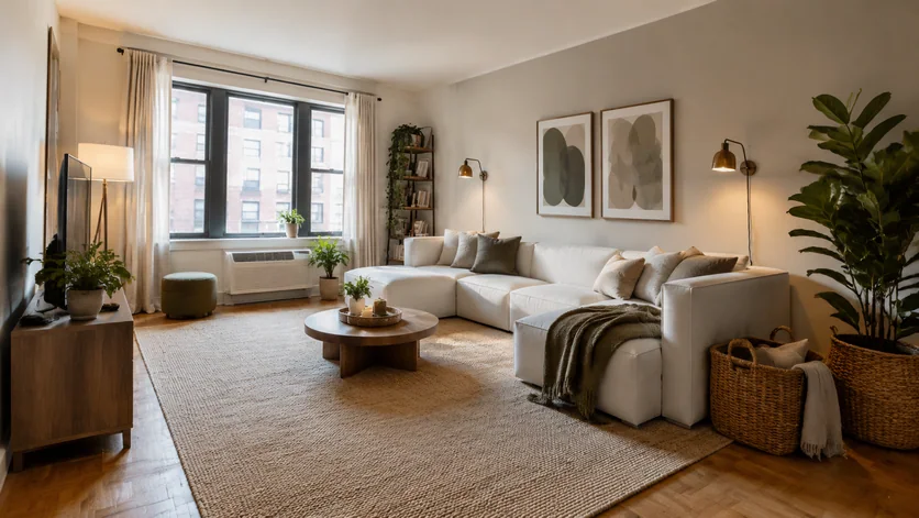Rental-friendly Living Room template
