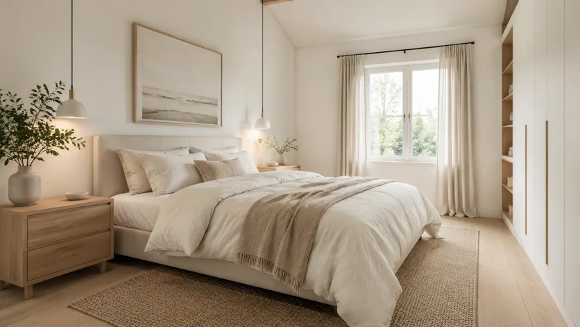 Scandinavian Bedroom template