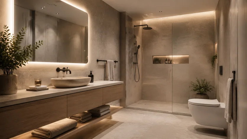 Neutral Spa Bathroom template