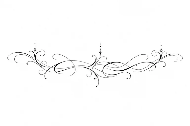 Lettering Collarbone Tattoo template