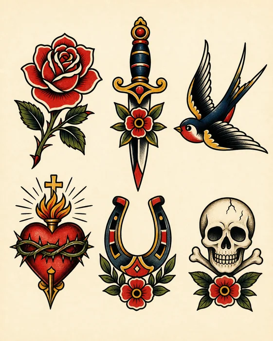 Traditional Rose Flash Sheet template