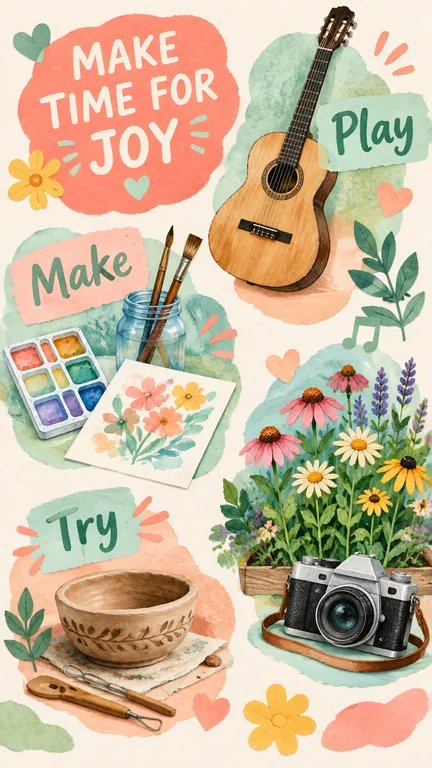 Make Time for Joy: AI Vision Board Maker example