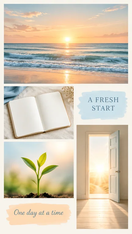 A Fresh Start: AI Vision Board Maker example